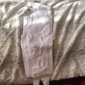 American Eagle White Jeggings